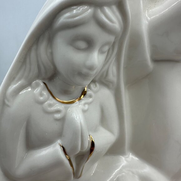 Holy Family Ceramic Nativity Scene Figurine One Piece Religious Jesus 10 inches - Picture 14 of 15